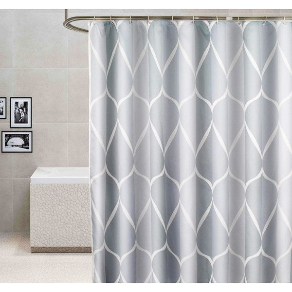 Grey Waterproof Washable Mildew Proof Polyester Shower Curtain 120X180 Cm Shower Curtains