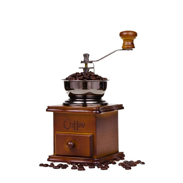 Retro Coffee Grinder Hand Cranked Ceramic Burr Compatible With Braun Oral Philips Coffee Grinders