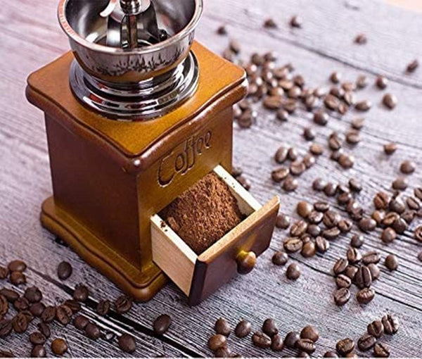 Retro Coffee Grinder Hand Cranked Ceramic Burr Compatible With Braun Oral Philips Coffee Grinders