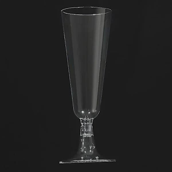 Plastic Wine Glasses 150Ml Pack Of 60 Transparent Wine & Champagne Glasses