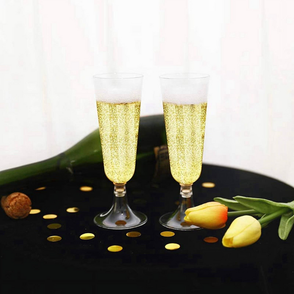 Plastic Wine Glasses 150Ml Pack Of 60 Transparent Wine & Champagne Glasses