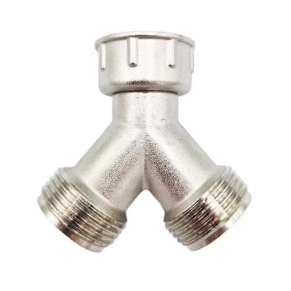 Brass Y Connector For Washing Machine 3/4 Splitter 2 Way Hose Connection (Fmy) Hoses