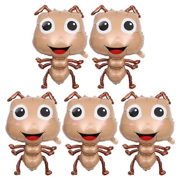 Large Ant 5 Pcs Light Brown 75.00X48.00X4.00Cm Animal Theme Cartoon Foil Balloons