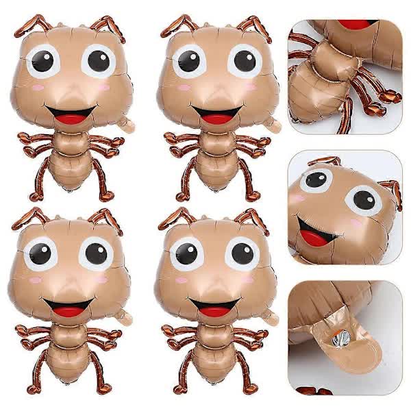 Large Ant 5 Pcs Light Brown 75.00X48.00X4.00Cm Animal Theme Cartoon Foil Balloons