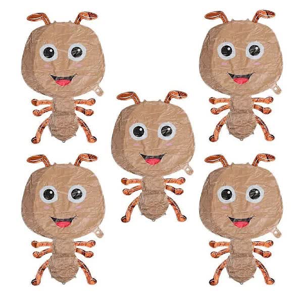Large Ant 5 Pcs Light Brown 75.00X48.00X4.00Cm Animal Theme Cartoon Foil Balloons