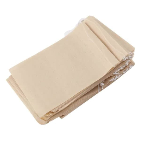 500 Pack Disposable Paper Tea Filter Bags With Drawstring Natural Brown Other Coffee Tea & Espresso Makers