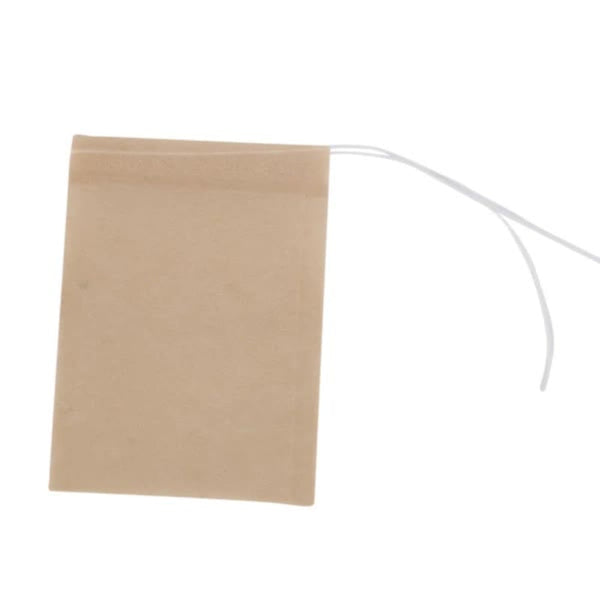 500 Pack Disposable Paper Tea Filter Bags With Drawstring Natural Brown Other Coffee Tea & Espresso Makers
