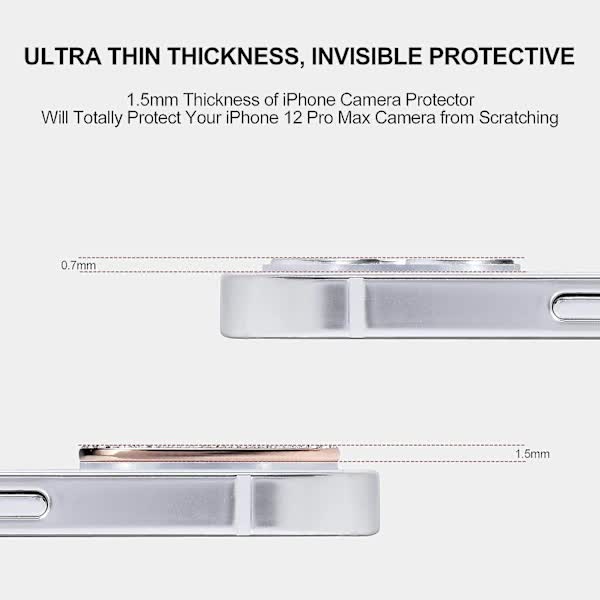 Diamond Camera Lens Cover Compatible With Iphone 12 Pro Max Protective Sticker Rose Gold Lens Caps