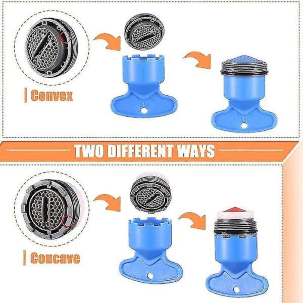 12Pcs Sink Faucet Aerator Replacement With 5Pcs Removable Key Tool Compatible Oral B And Braun M16.5 M18.5 M21.5 24Mm Kitchen Sinks