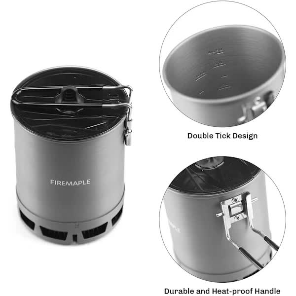 Ultralight Camping Stove 600Ml G3 Portable Foldable Heat Exchanger For Hiking Travel Camping Stoves