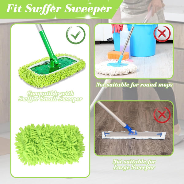 Microfiber Mop Refill Cloths For Swiffer Sweeper And Steam Mops Reusable Washable Pads Tile Floors Mop & Broom Accessories