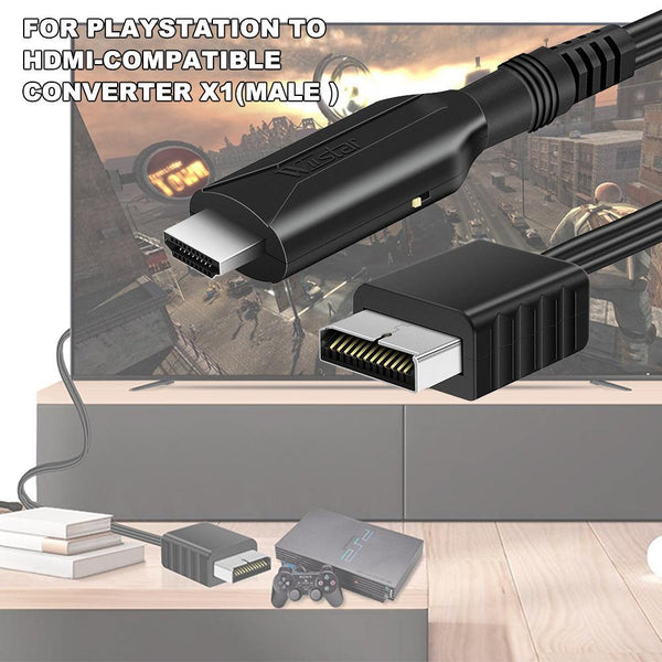 Ps2 To Hdmi Adapter Cable With Rca Av Output Compatible Playstation Monitor/Av Cables & Adapters