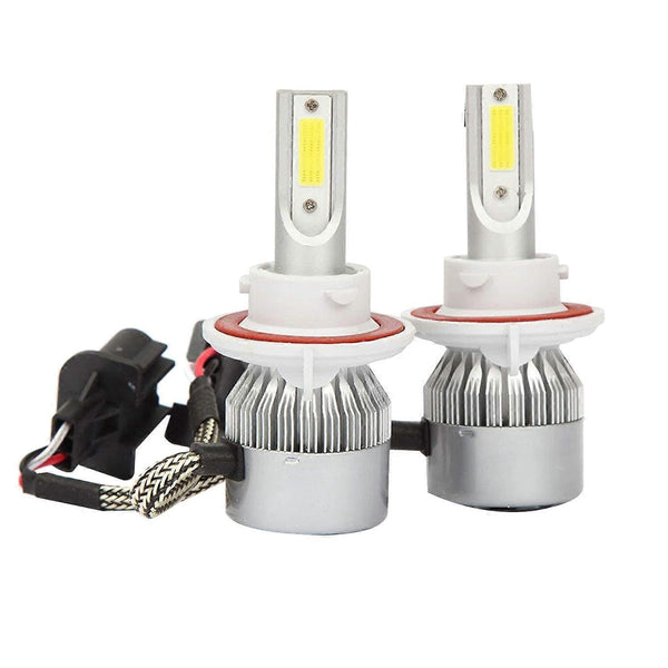 H13 9008 Led Head C6 72W 8500Lm 6500K High Low Beam Pack Light Bulbs
