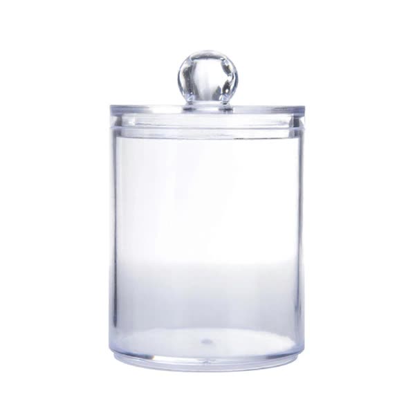 Sophisticated Crystal Glass Apothecary Jars With Removable Lids For Bathroom Vanity Organizers And Decor Bathroom Storage & Organisers