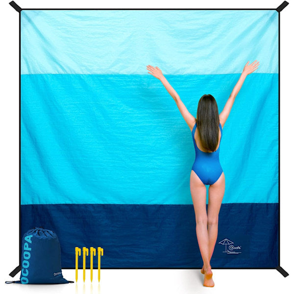 Waterproof Sandproof Picnic Beach Blanket Large 210X200cm For Travel Camping Blankets