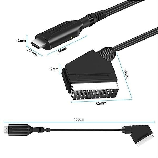 Scart To Hdmi Converter Adapter 1080P Plug And Play Monitor/Av Cables & Adapters