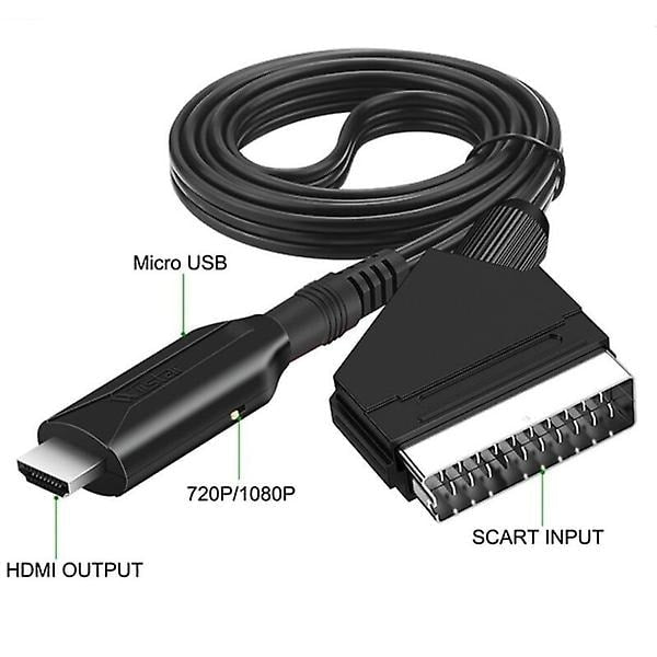 Scart To Hdmi Converter Adapter 1080P Plug And Play Monitor/Av Cables & Adapters