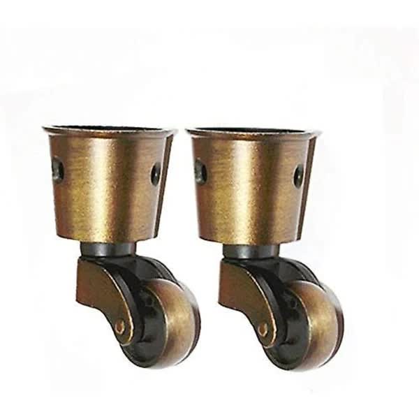 High Load Capacity Brass Furniture Casters Set Of 2 Universal Compatible With Various Brands Castor Wheels