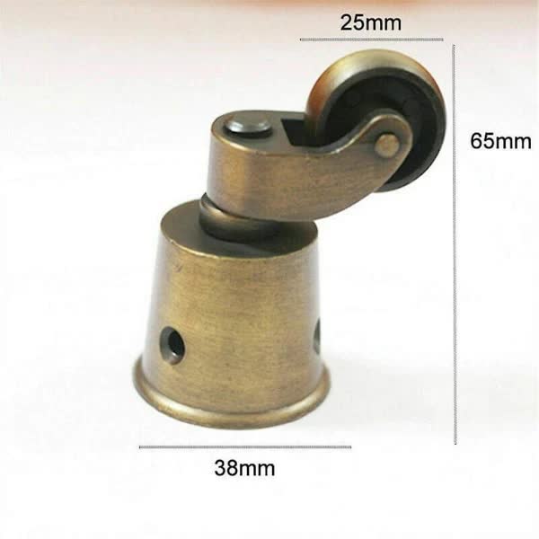 High Load Capacity Brass Furniture Casters Set Of 2 Universal Compatible With Various Brands Castor Wheels