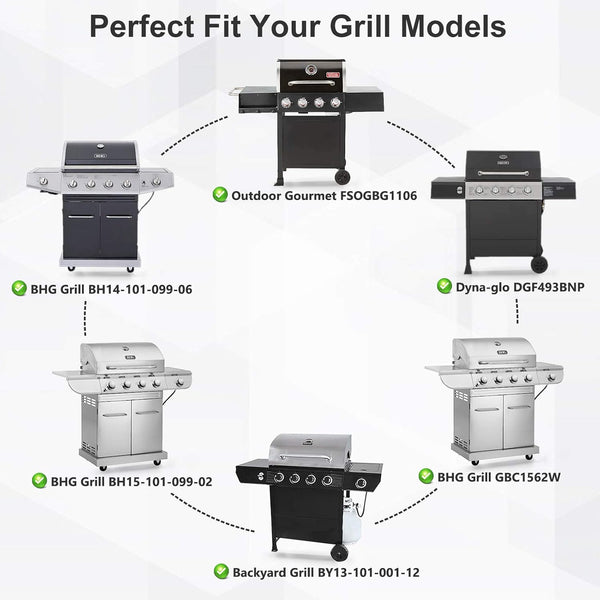 Heat Tents For Dynaglo Glo Dgf493bnp Backyard Grill By13 101 001 12 By14 02 Bhg Bh13 099 Bh15 Gbc1562w Grills Pack Plates Shields Barbecues Grills & S
