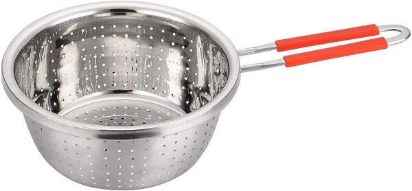 Stainless Steel Colander With Red Handle 7.9 Inch Kitchen Sieve Colanders Strainers & Sifters