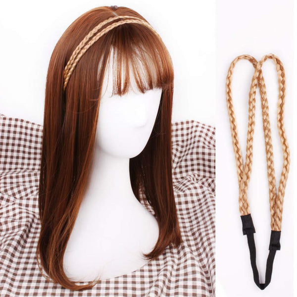 4 Piece Elastic Braided Headband Set For Women & Girls Random Colors Headbands
