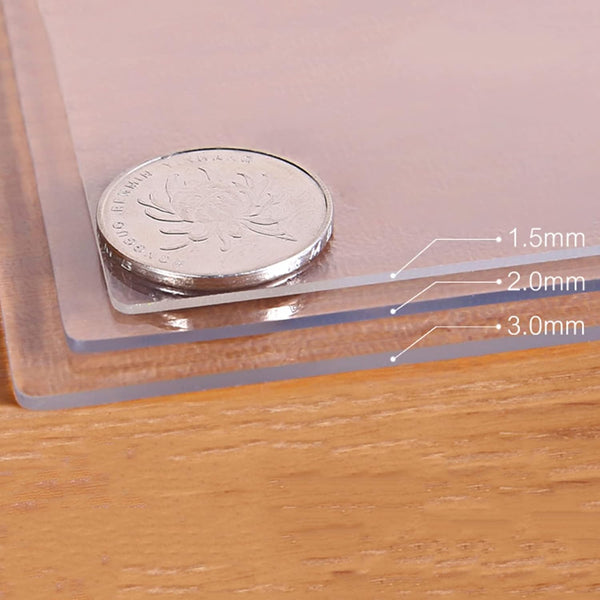 Indoor Outdoor Heavy Duty Premium Clear Transparent Round Fitted Pvc Tablecloth Waterproof Coverwipeableclear Plastic Protector (1.5Mmdia.20In/50Cm) T