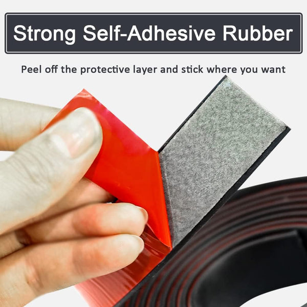 Adhesive Rubber Strips With Backing Self Stick Neoprene Solid Sheets Rolls For Gaskets Pads Seals Crafts Protection (1" Wide X 1/8" Thick 10' Long) Ca