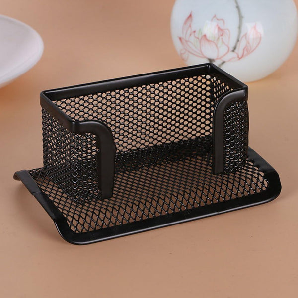 4 Pcs Desktop Mesh Business Card Holder Memo For Office School School Supplies