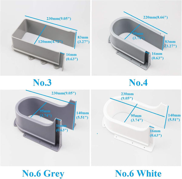 Plastic U Shape Under Sink Drain Pipe Cover For Bath Cabinet Drawers Cabinet Pulls