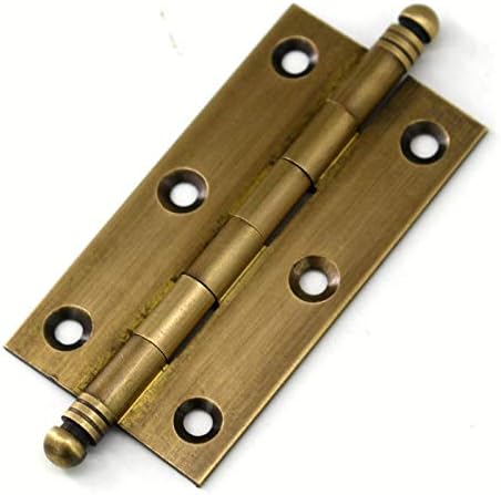 4Pack Decorative Antique Brass Kitchen Cabinet Hinges Bronze Furniture Cupboard Door Butt 3Inch (43") Furniture Parts
