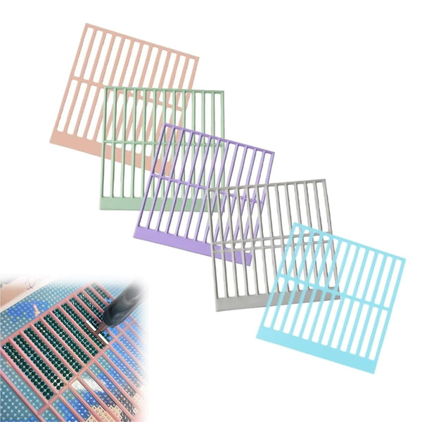 Diamond Art Ruler Tool Set For Full & Partial Kits (5 Pcs) Diamond Painting Kits