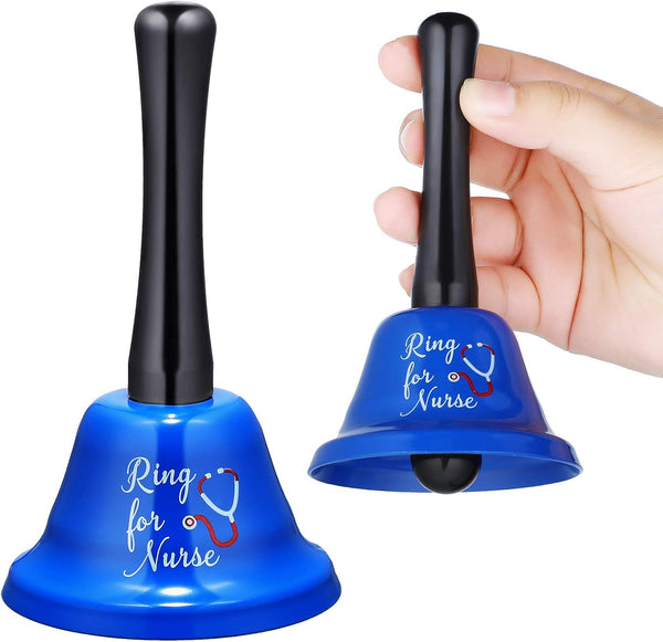 2 Pieces Ring For Nurse Bell Hand Call Patient Alerting Ringing Alarm Calling Attention Care Assistance Emergency Alarm Systems
