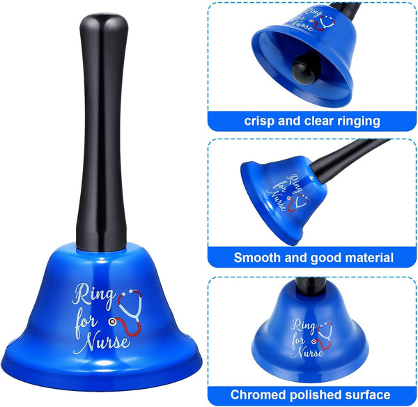 2 Pieces Ring For Nurse Bell Hand Call Patient Alerting Ringing Alarm Calling Attention Care Assistance Emergency Alarm Systems