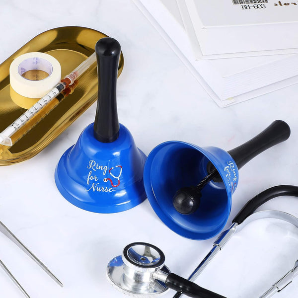 2 Pieces Ring For Nurse Bell Hand Call Patient Alerting Ringing Alarm Calling Attention Care Assistance Emergency Alarm Systems