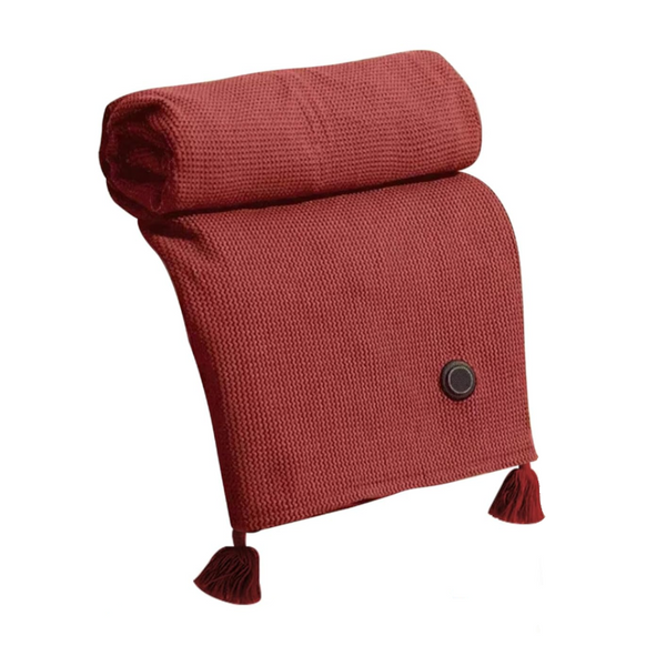 Heated Shawl Blanket 59"X32" Cordless Electric Usb Wrap (Wine Red) Electric Blankets