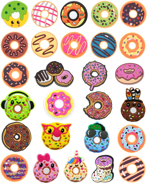 Donut Shoe Charms For Clog Shoes & Bracelets Party Gift Decorations Charms & Pendants