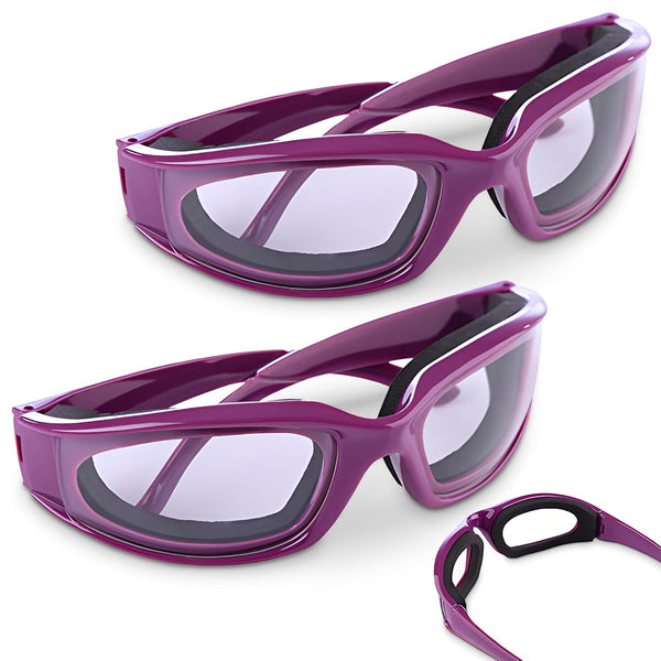 Onion Cutting Goggles Safety Glasses For Women 2Pcs Dust Adult Airsoft Eye Protection Kitchen Accessories Purple Onions Safety Glasses & Goggles