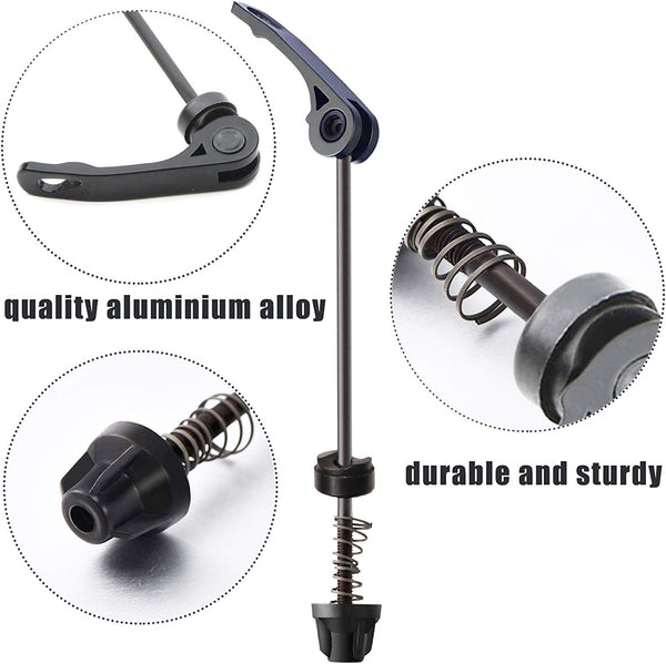 Road Mountain Bicycle Mtb Wheel Hub Front And Rear Quick Release Clip Bolt Lever Axle Qr 145/180 Mm Pair Skewers
