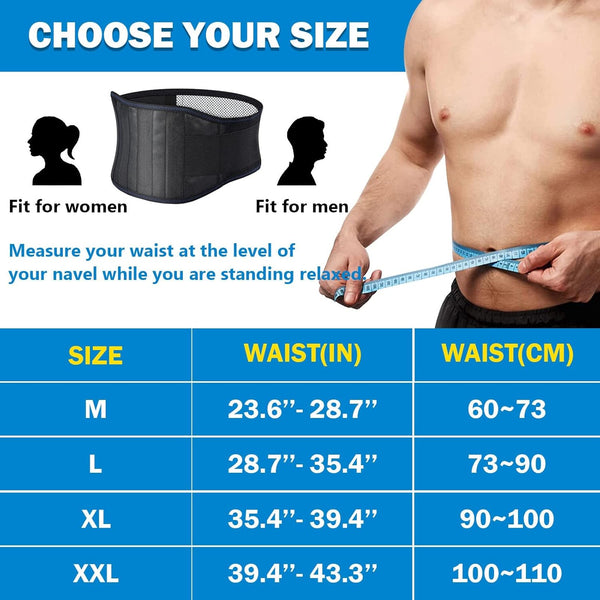 Heating Magnetic Therapy Back Brace Support Belt For Men Women Sciatica Herniated Disc Scoliosis Pain Relief Xxl1 Orthotics Braces & Sleeves