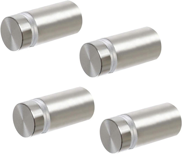Standoff Screws For Wall Mount Acrylic Picture Frames 1/2" X 1" Aluminum Silver Posters & Wall Hangings