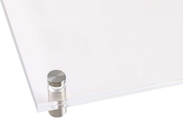Standoff Screws For Wall Mount Acrylic Picture Frames 1/2" X 1" Aluminum Silver Posters & Wall Hangings