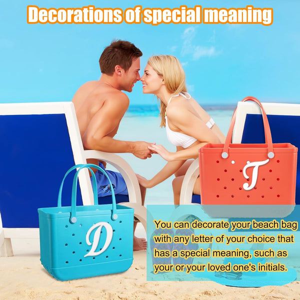 Letter Charms For Bogg Bagalphabet Lettering Accessories Compatible With Original All Models Insert Decorative Handbag Beach Tote Knitting Totes & Cas