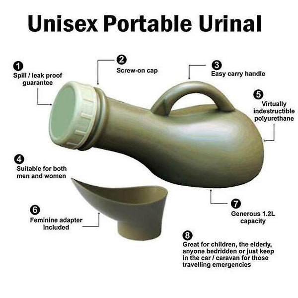 Unisex Urinal Bottle For Travel And Camping Portable Toilets & Accessories