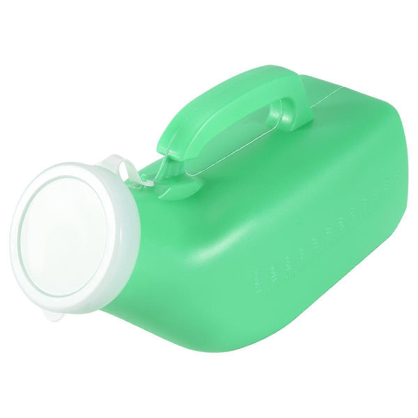 1.2L Green Male Urinal Bottle With Lid And Handle For Travel Portable Toilets & Accessories