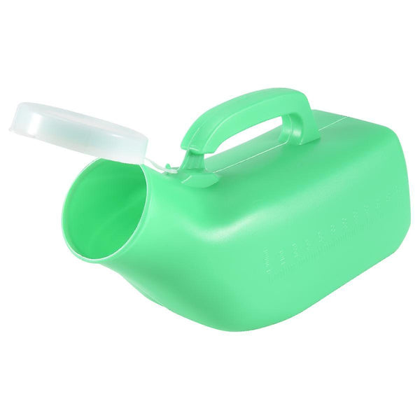 1.2L Green Male Urinal Bottle With Lid And Handle For Travel Portable Toilets & Accessories