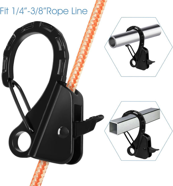 Stainless Steel Boat Fender Clips Quick Release Bumper For Docking Adjustable Rail Boats Holders Hangers Other Water Sports Equipment
