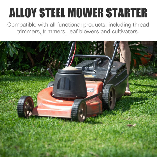 Alloy Steel Mower Starter Adapter Electric Drill Attachment For Starting Lawn Red 1.49 * 2.59Inch Compatible With Trimmers Blowers Cultivators Lawn Mo
