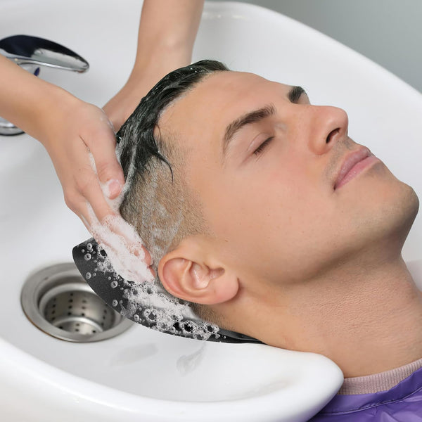 Black Pu Shampoo Bowl Neck Rest For Salon And Home Use 9.04 Inch Stylist Stations & Furniture