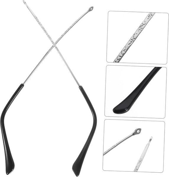 1Pair Eyeglasses Arm Replacement Stylish Repair Parts For Glasses Durable And Comfortable Eyewear Frame Legs Fit Various Styles Eyeglass Frames